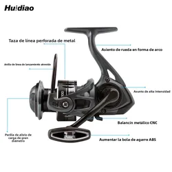 Carrete spinning Huidiao Zero Play – Gran potencia de freno