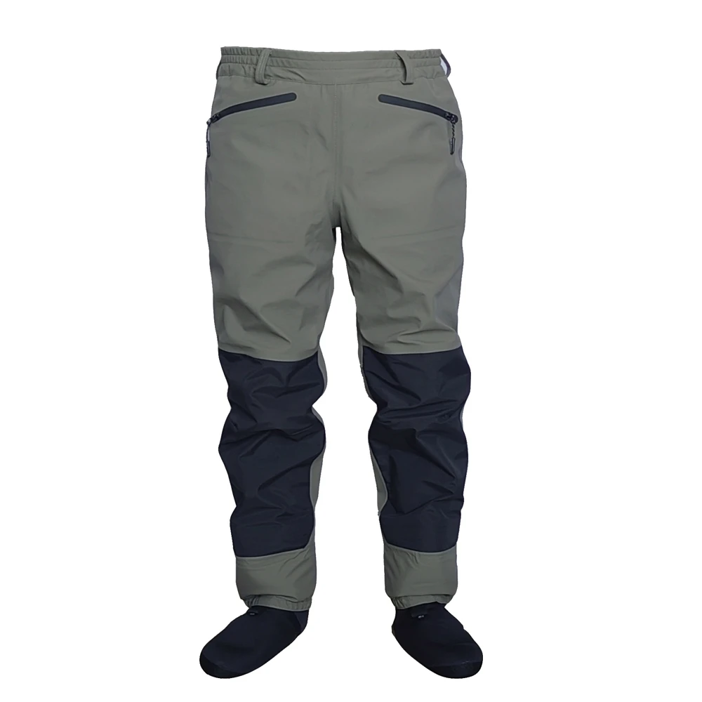 Trampas de cintura para pesca con mosca, transpirables, impermeables, de 3 capas, pantalones altos, Wader, pantalones duraderos para caza de pato - imagen 5