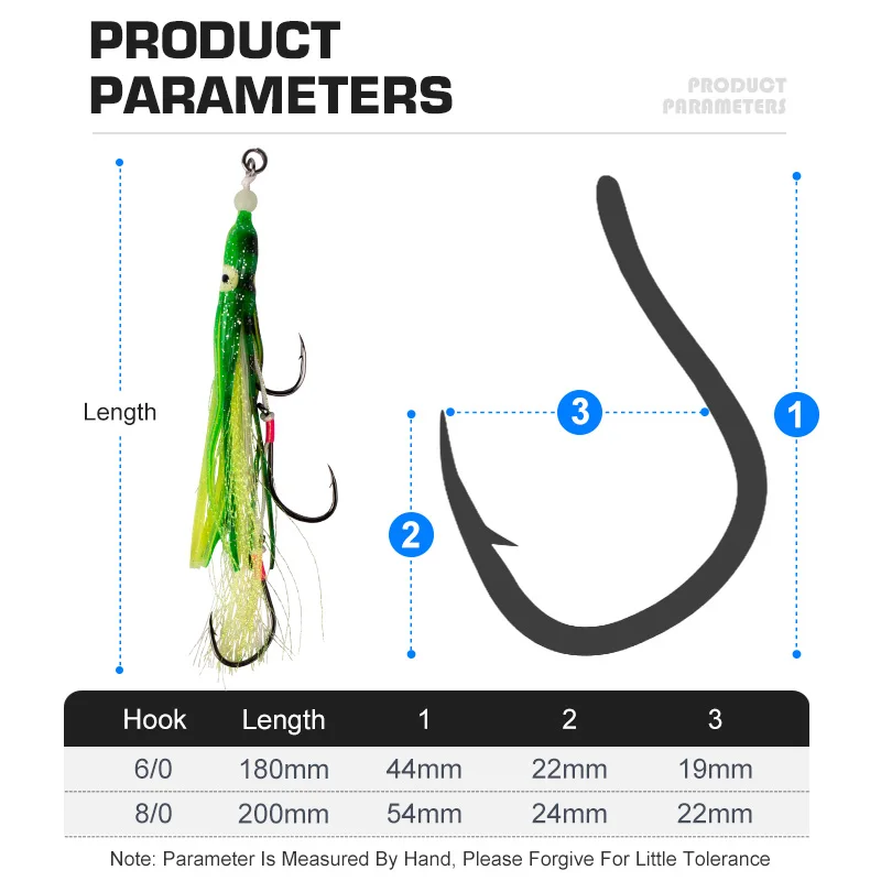 TEASER HK012/HK025 Inchiku Triple Jigging Hook Saltwater Octopus Squid Luminous Snapper Sea Fishing Assist Jigs Hooks Soft Bait - imagen 5