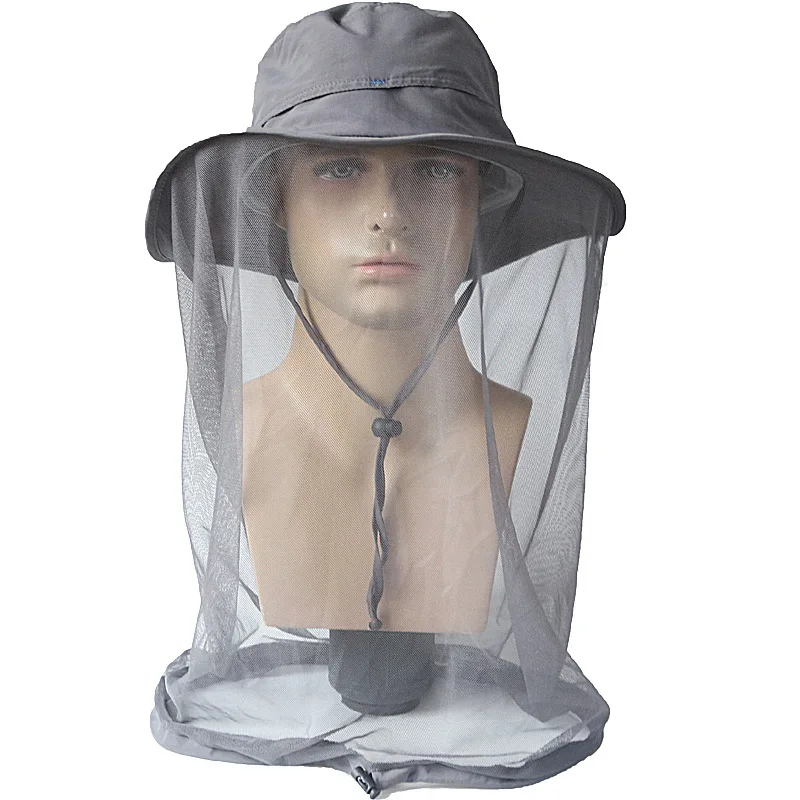 Sombrero antiinsectos para hombre y mujer, gorra de cubo con protección solar para la cabeza, antimosquitos y abejas, para exteriores - imagen 3