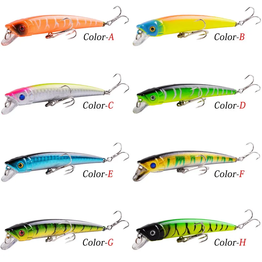 8 Uds Wobblers Señuelos de Pesca 9cm 7,5g Minnow Crankbait Pesca lubina cebo Artificial Lucio carpa señuelo de Pesca Set Kit Swimbait - imagen 3