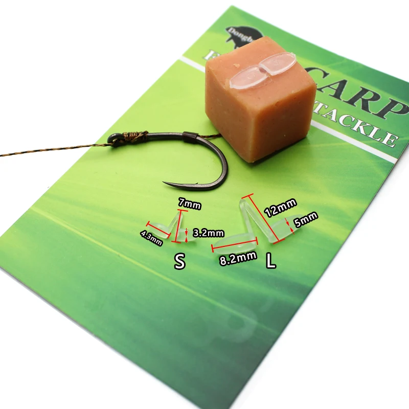 Accesorios de pesca de carpa, 5 uds., parada de pellets de carne, Boilies emergentes, aparejo de pelo Ronnie, línea de parada de cebo para aparejos terminales de pesca de carpa - imagen 3