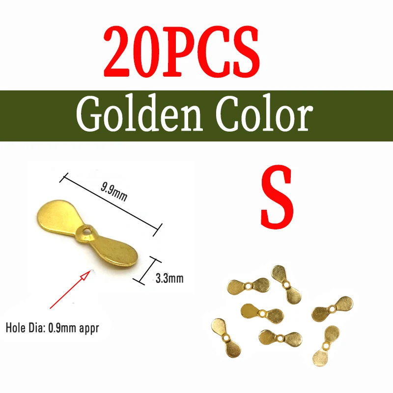 20pcs S golden