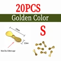 20pcs S golden