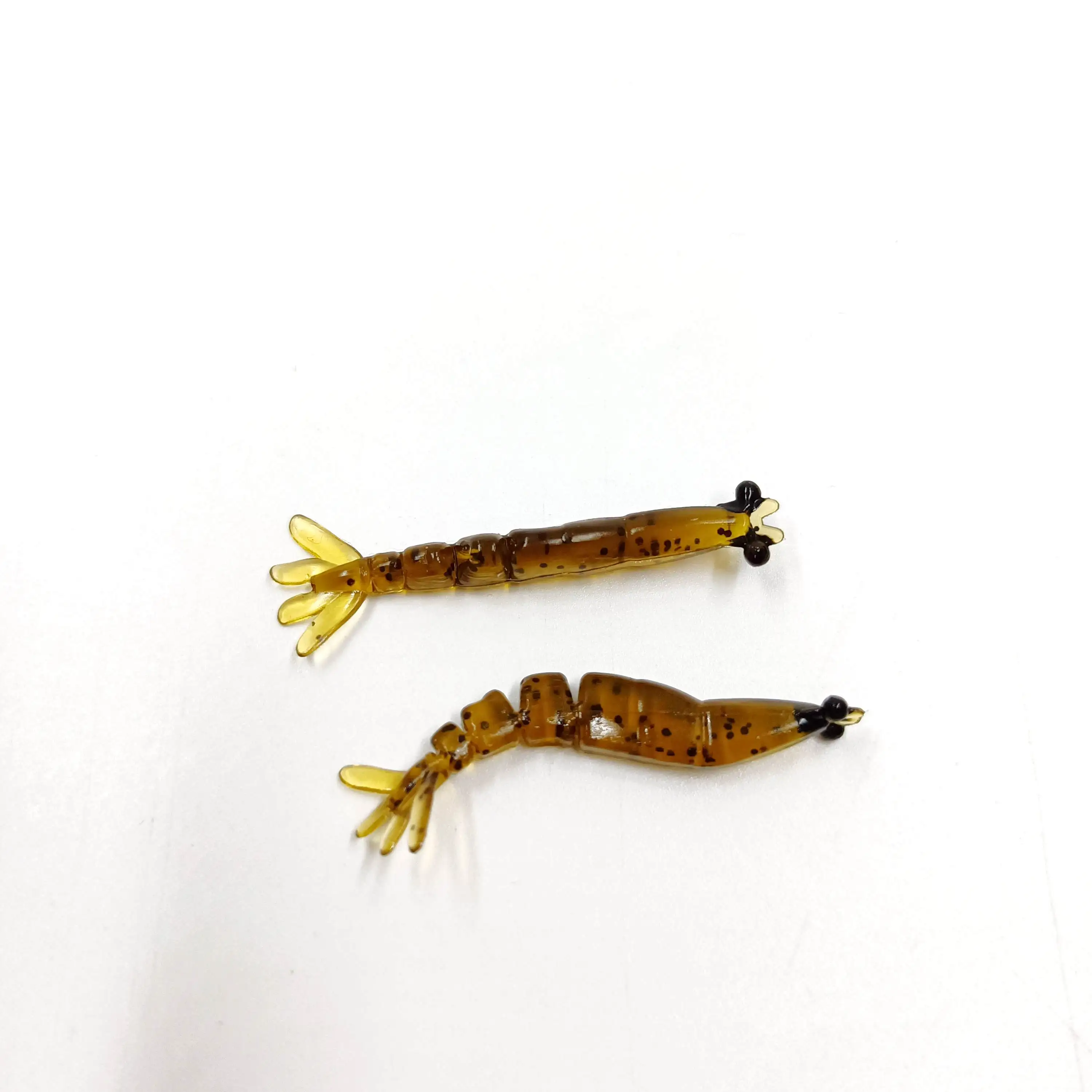 DUODUOYU 20 piezas señuelo de pesca de silicona suave para camarones 0,4g/40mm cebo suave para camarones multiarticulado Isca aparejos de pesca blandos artificiales - imagen 5