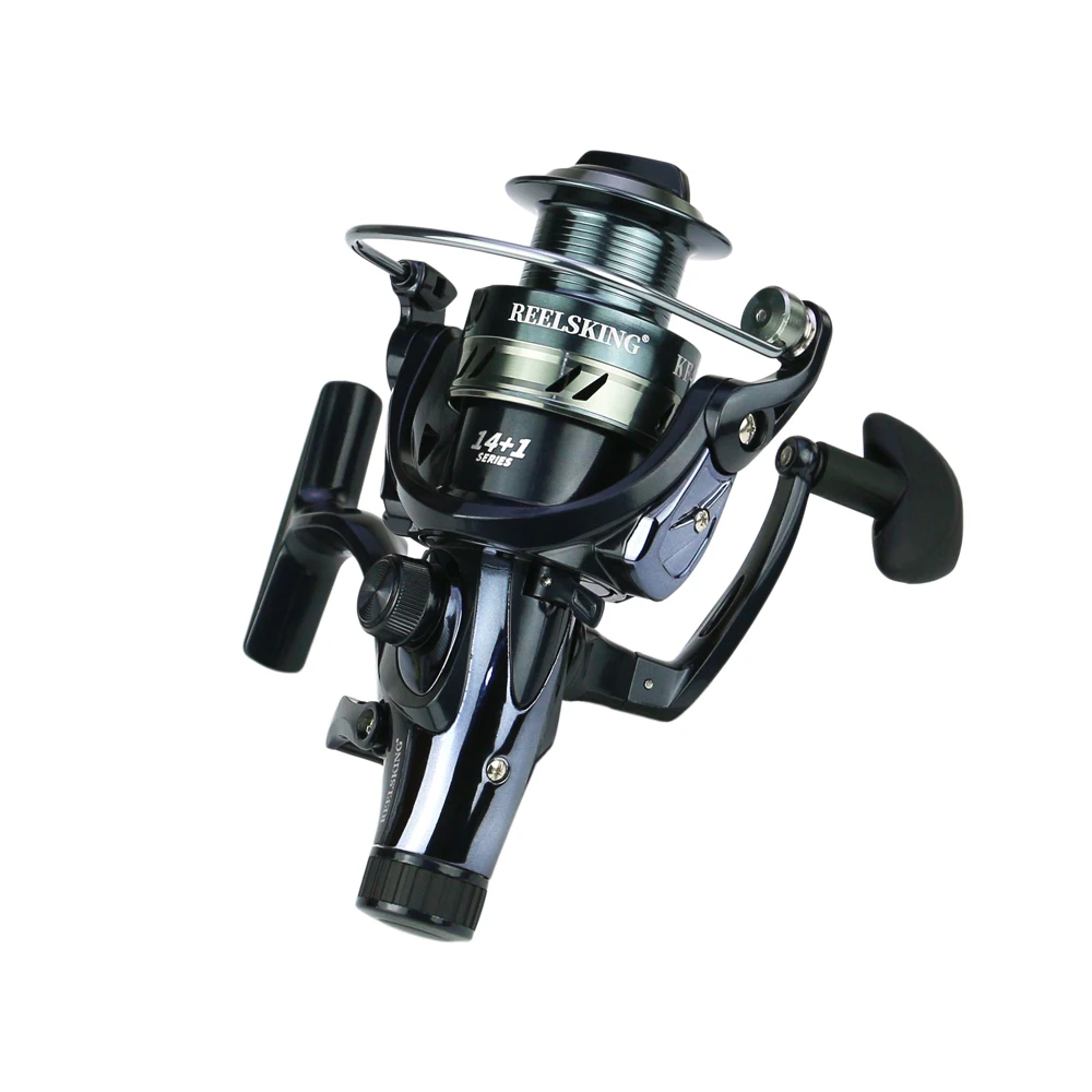 Max 8-25KG arrastre 14 + 1 BB carpa delantero trasero doble freno carrete de pesca carrete de Metal herramientas de pesca carrete de pesca agua salada - imagen 5