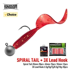 Kingdom Soft Worm 35-55mm – Señuelos blandos para lubina