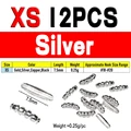 12pcs Silver XS