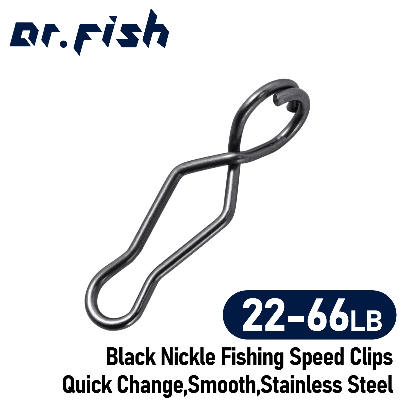 20 piezas Clip de velocidad de pesca de cambio rápido, broche de pesca para barril, señuelo giratorio, gancho, conector Crankbait de acero inoxidable para agua salada - imagen 5
