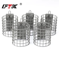 FTK Jaula alimentadora redonda inox barra gruesa resistente para carpa