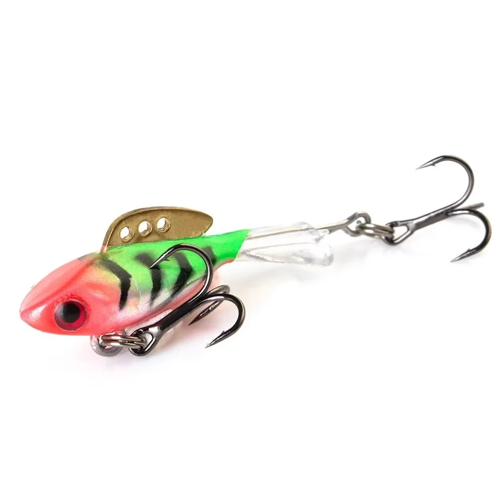 Señuelo de pesca equilibrador 4G 8G 10G 17G, plantilla de invierno con anzuelo triple, ojos 3D, pesca en hielo, cebo Artificial duro, señuelo de Jigging, Lucio - imagen 3