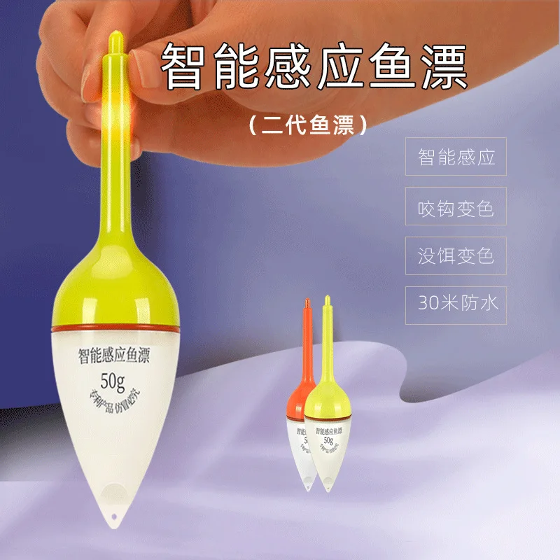 EVA 1 Uds flotador cebo para peces pesca en roca luminosa pesca en el mar flotador de espuma palo de luz Bobber Bombette Flottante indicador de huelga - imagen 2