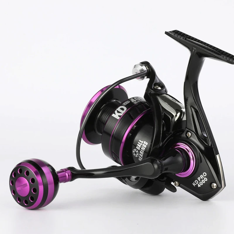 ALASICKA 5 + 1BB KD/KDPROMetal carrete giratorio de gran capacidad de fundición larga uso en agua dulce y salada tabla Original carrete Roadrunner - imagen 5