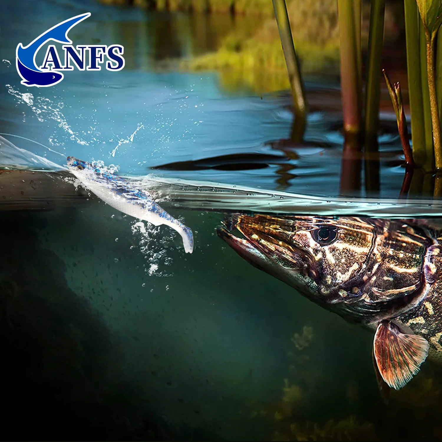 Señuelo Swimbait 3D ANFS de silicona – Ideal para agua dulce y salada - imagen 5
