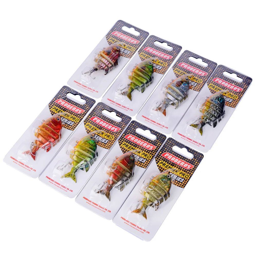 Wobblers-Señuelos de Pesca de Lucio, herramientas artificiales de pesca de carpa, secciones articuladas múltiples, cebo duro Artificial, 14,5g/8cm - imagen 5
