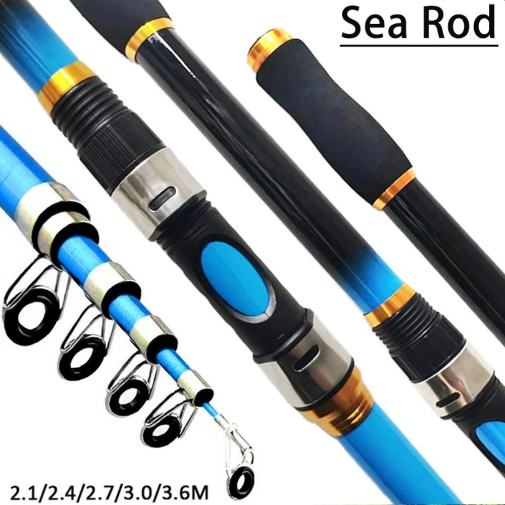 Caña de pescar de carpa 2,1-3,6, lanzamiento de larga distancia, fibra de carbono FRP dura, caña de pescar telescópica súper dura, herramientas de pesca - imagen 2