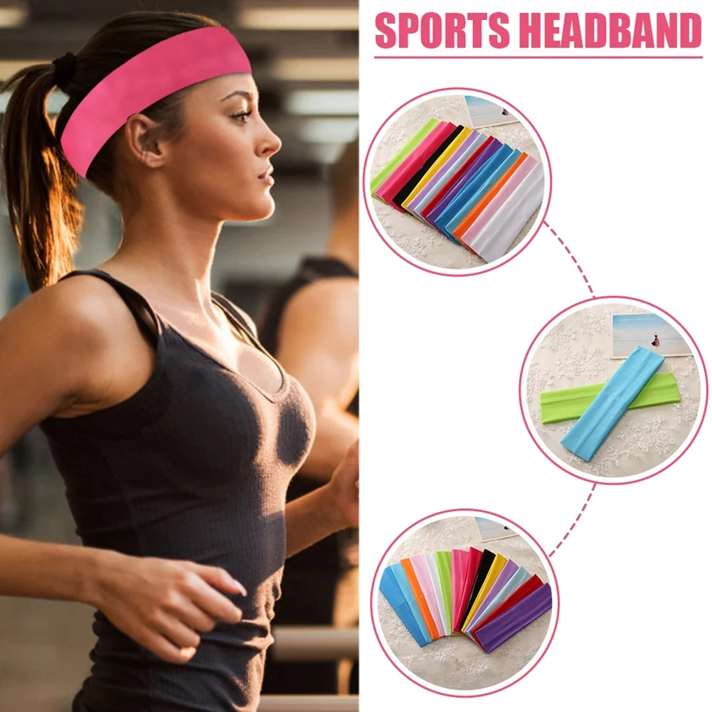 Accesorios para el cabello para ciclismo al aire libre, turbante, vendaje para Fitness, pañuelo para la cabeza, diadema para Yoga, banda para el sudor, bandas elásticas para el cabello - imagen 5
