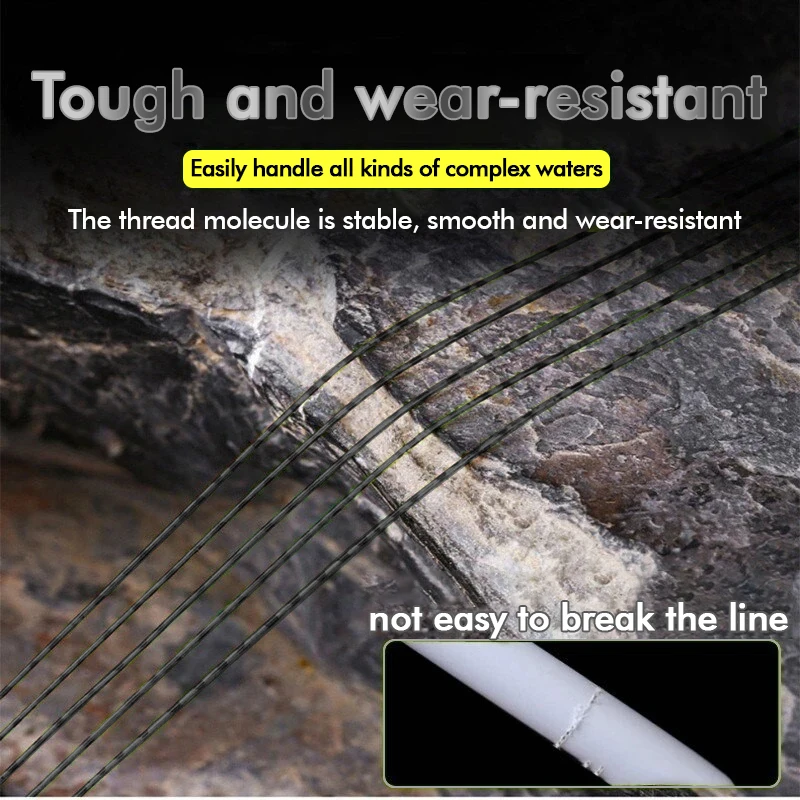 ZUKIBO-línea de pesca Invisible de 2000m, 1000m, 500m, línea de recubrimiento de fluorocarbono, 0,18mm-0,47mm, 2-38LB, súper fuerte - imagen 4