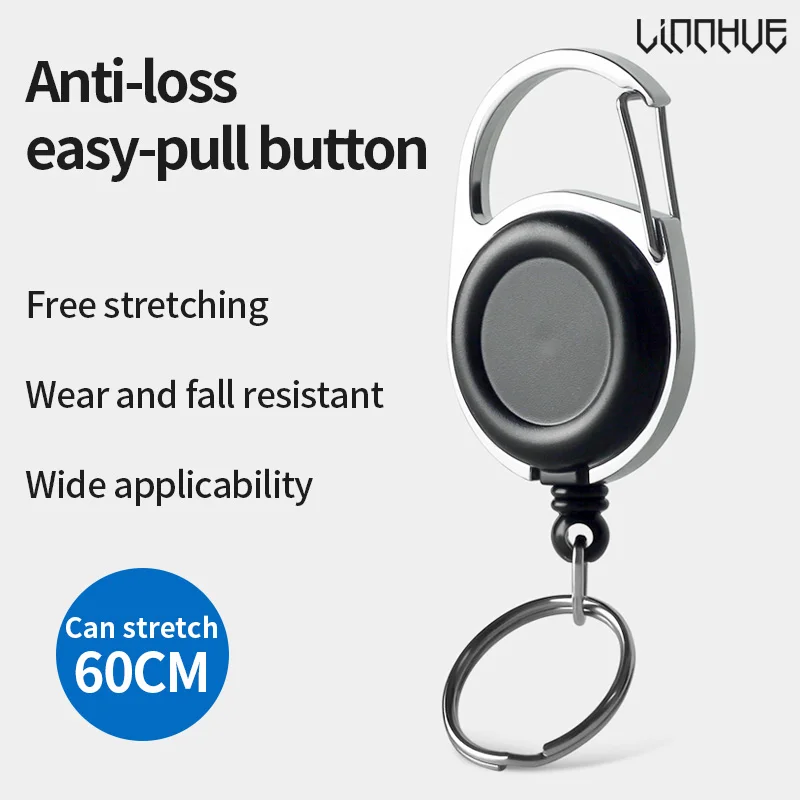 Clips Fastlock LINNHUE – Sujetador telescópico antipérdida para pesca