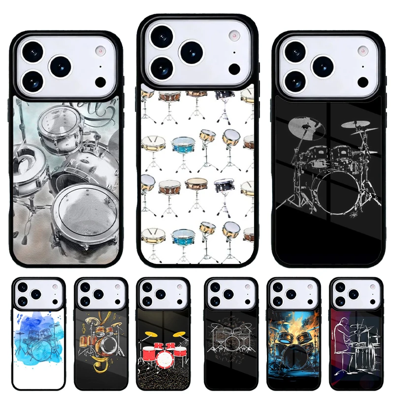 Funda móvil pesca con tambor para iPhone 15/14/13/12/11 Pro