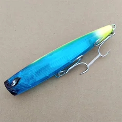 Señuelos de pesca Popper de 165mm y 68g, cebos artificiales de agua salada, Wobblers duros, señuelo de pesca de lubina de agua dulce superior