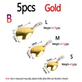 5PCS Gold B