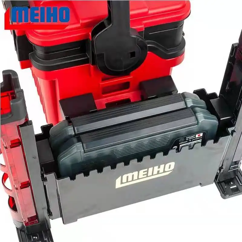 Meiho-caja de cebo 100%, accesorio Original de Japón, Bm 9000/7000/5000, caja de cebo suave, caja de aparejos de pesca, caja de plástico para señuelos - imagen 4