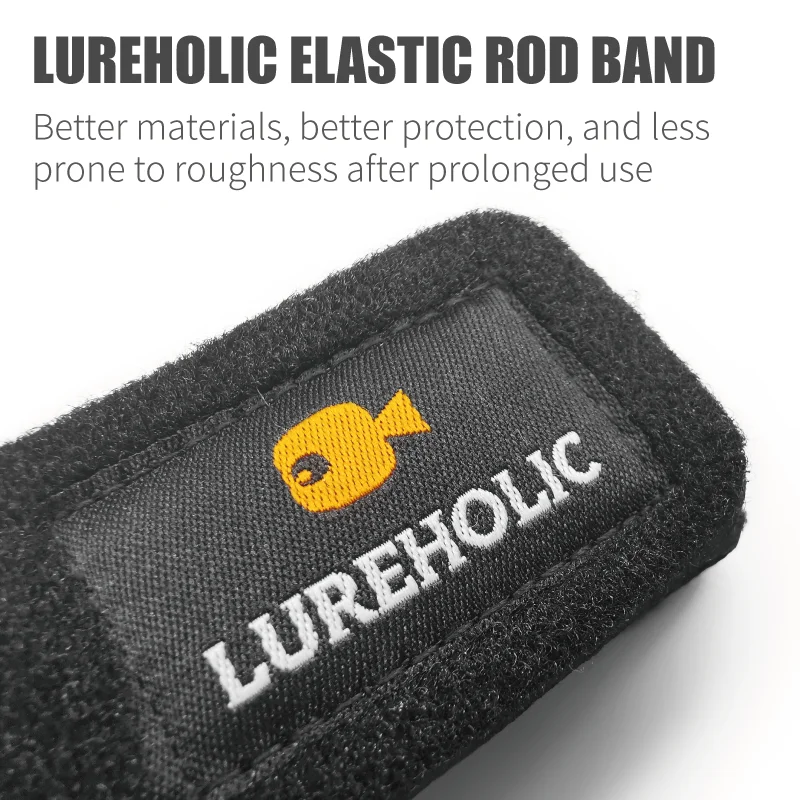 LUREHOLIC-soporte de amarre para caña de pescar, correa para aparejos, banda elástica, soporte para poste, lazos de sujeción, accesorios de herramientas de pesca al aire libre - imagen 3