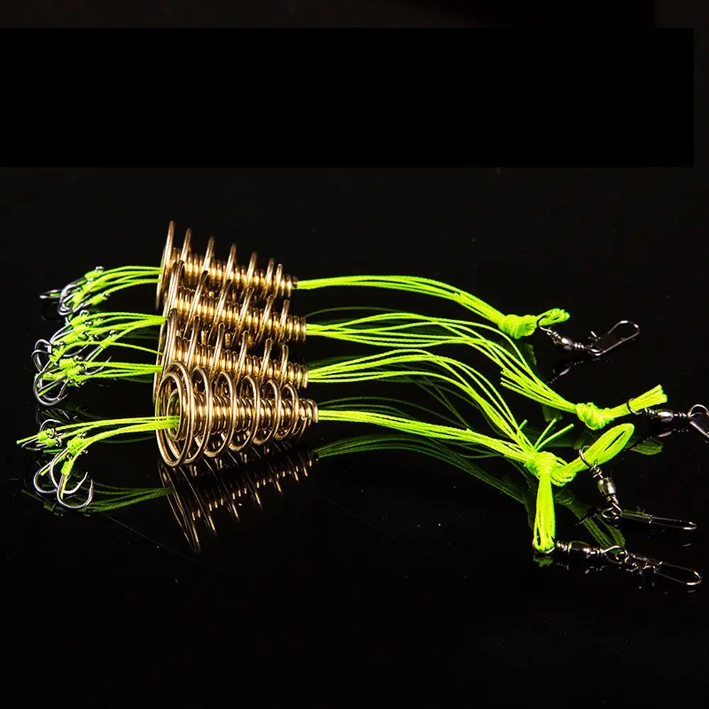 Herramientas de pesca, resortes antienrollados, anzuelos de pesca de acero rico en carbono, anzuelos de trampa para señuelos, anzuelos de pesca de explosión, anzuelos de cebo de pesca - imagen 5