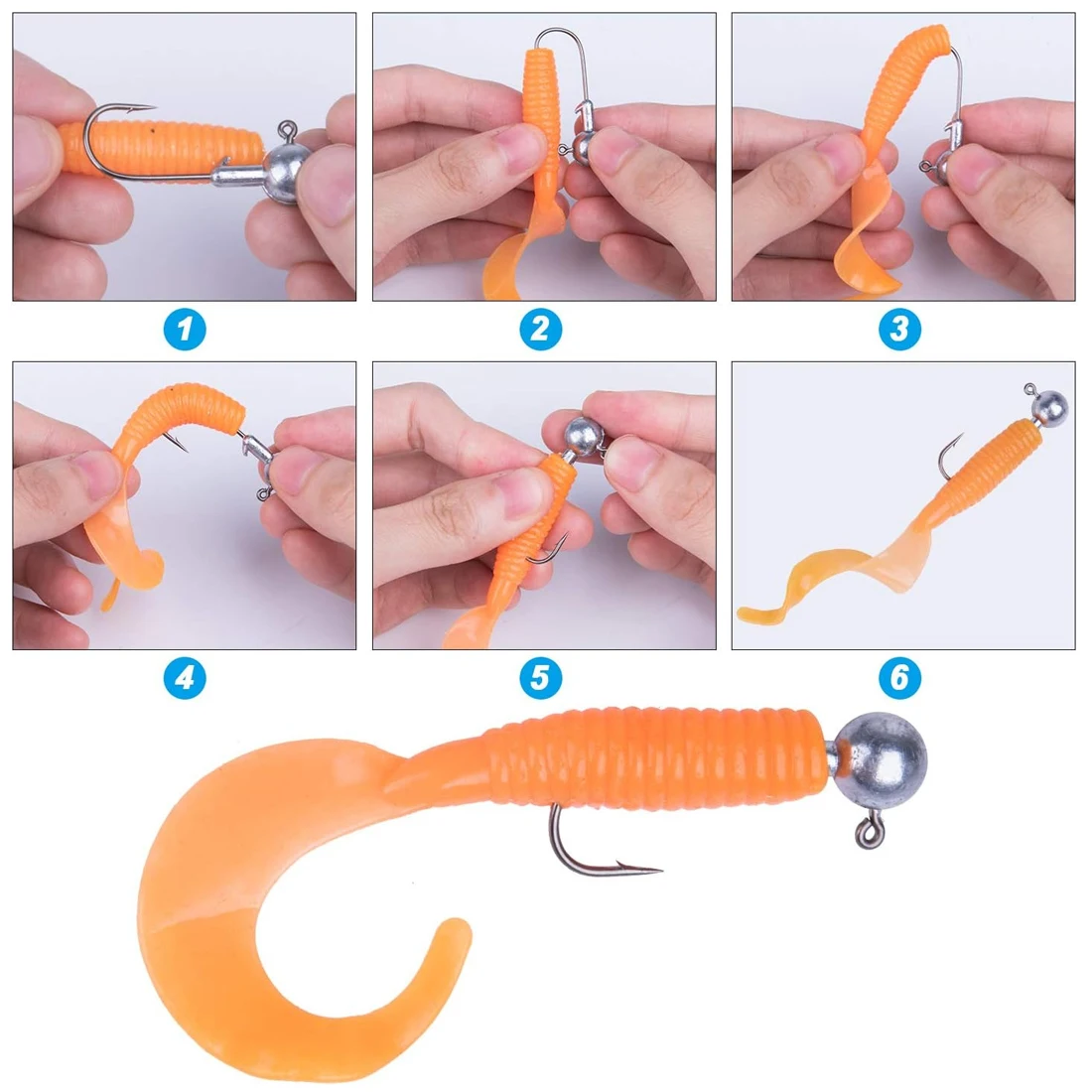 9KM 10 Uds anzuelo con cabeza de anzuelo de pesca 1g ~ 28g Rockfish de agua salada Ajing - imagen 4