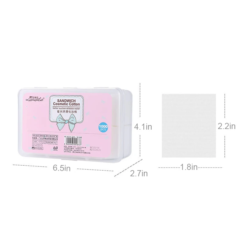 Juego de toallitas desechables de algodón para maquillaje, almohadillas desmaquillantes suaves, papel de limpieza Facial ultrafino, toallita, herramienta de maquillaje - imagen 4