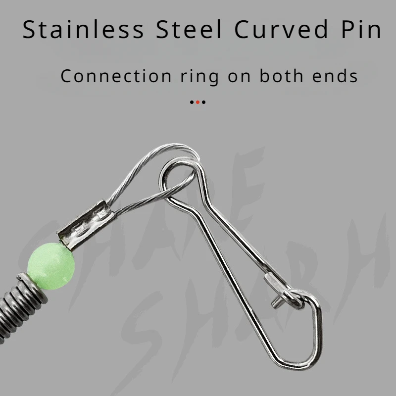 10 Uds. Gancho de equilibrio de alambre de acero Tandem, gancho de pesca antienredos, equilibrio de alambre de acero suave, soporte de pesca de mar, accesorios de pesca LUYA - imagen 4