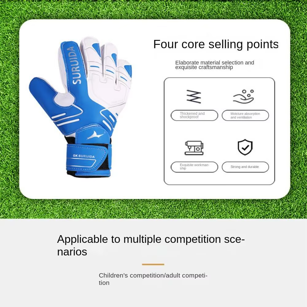 Guantes de Portero para Niños con Látex Engrosado – Transpirables - imagen 2