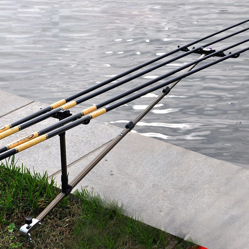 Aliminum-soporte ajustable para cañas de pescar, herramienta de pesca al aire libre, accesorios de aparejos - imagen 5
