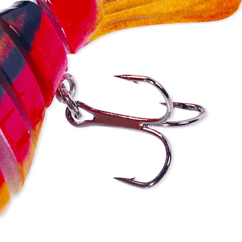 Señuelo de pesca colorido, cebo falso de 7 Secciones articuladas, equipo de pesca para agua salada y dulce, 9,7 cm, 14,5G - imagen 5