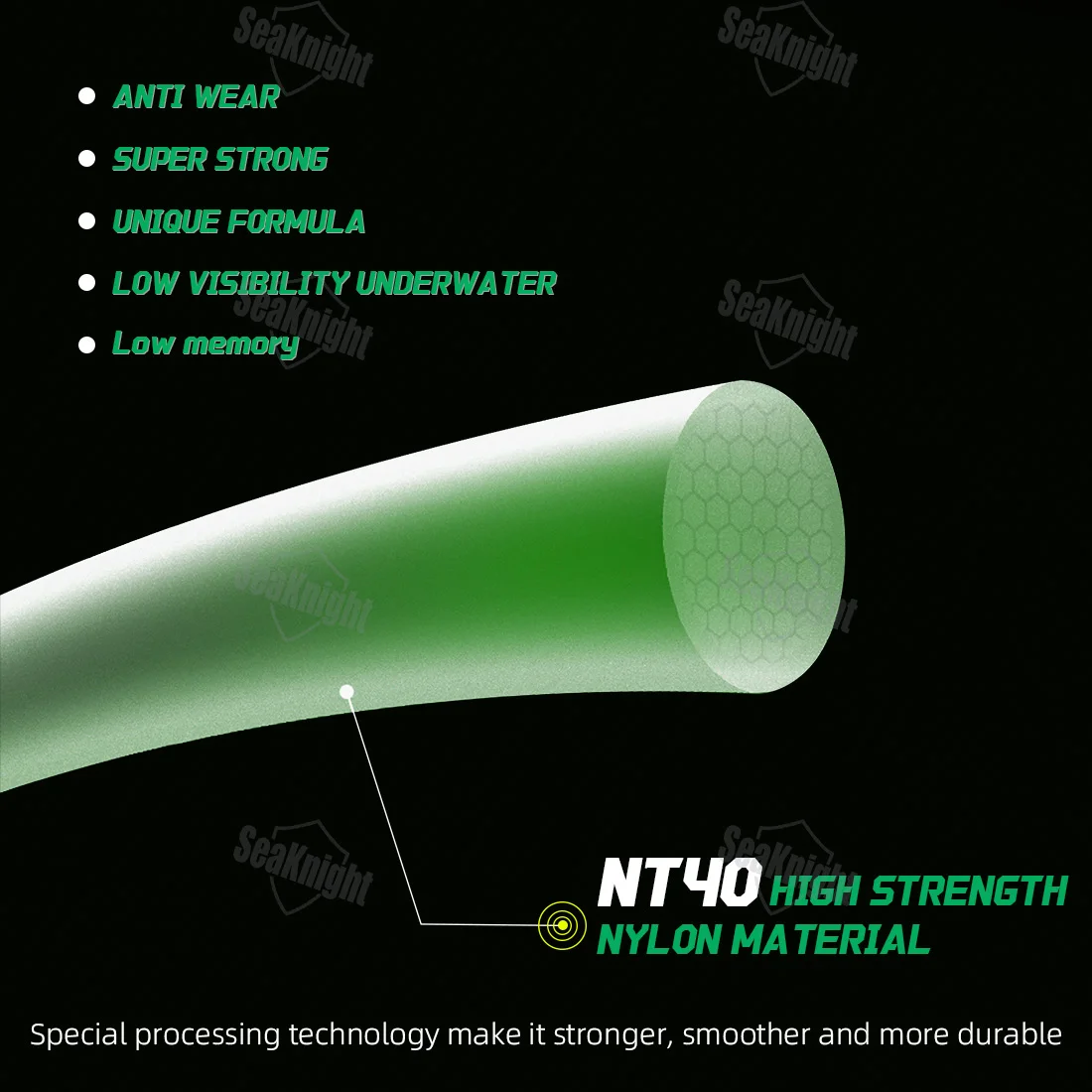 SeaKnight marca BALDE CARP NT40 líneas de pesca de nailon 500M línea Mono más suave de alta resistencia 10-25LB antidesgaste para pesca de carpa - imagen 2