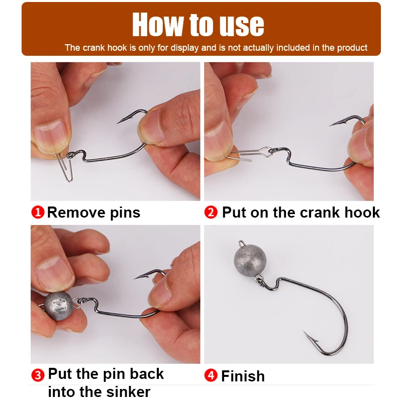 Plomos de cabeza de plomo para pesca, señuelo Cheburashka de bala, accesorios de cebo blando, 12g-21g - imagen 3