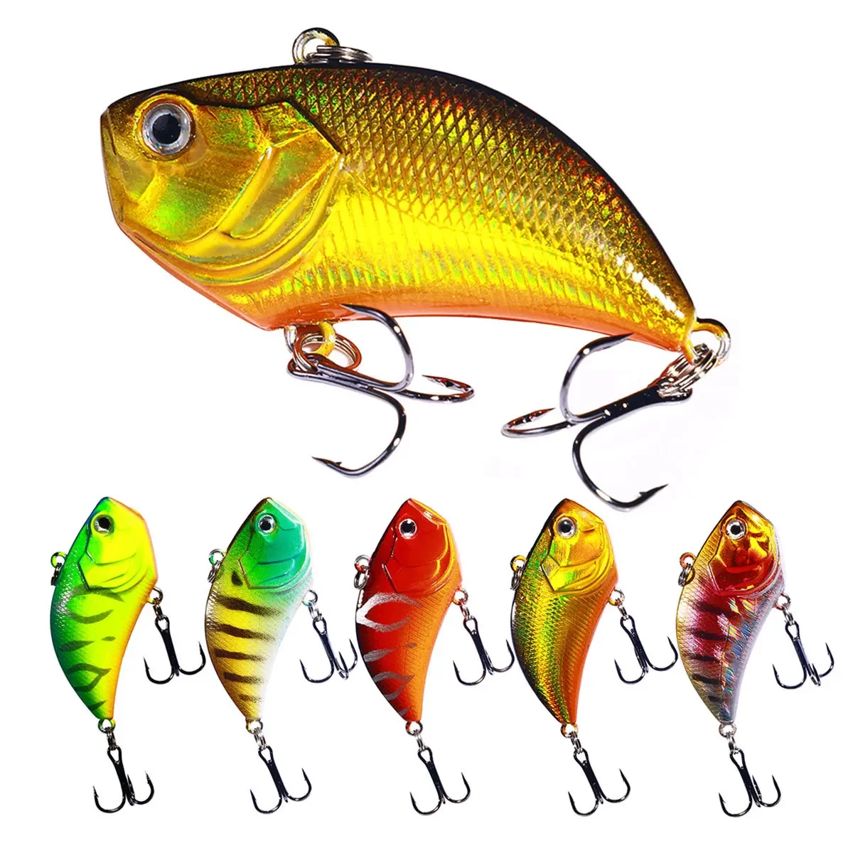 Señuelos de pesca con vibración que se hunden, 54mm, 13g, Wobbler de curricán de agua salada, cebo duro Artificial de tiro largo, equipo de Swimbait Crankbait - imagen 3