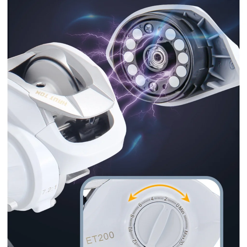 Carrete de pesca Baitcasting ligero, arrastre de fibra de carbono, alta velocidad, relación de engranaje 7,2: 1, 6kg - imagen 4