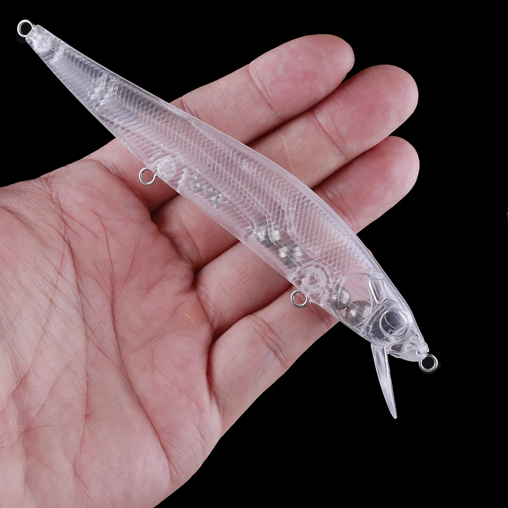 Chan'sHuang-Cebo en blanco sin pintar, 10 piezas, 140mm, 20g, sonajeros de buceo poco profundos, piscardo, señuelo de pesca Artificial hecho a mano - imagen 4