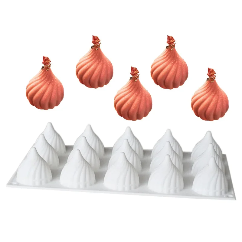 Molde de silicona para mousse de cebolla, chocolate y velas - imagen 4