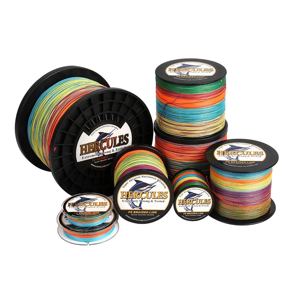 Línea de pesca trenzada de 8 hebras, hilo de pesca Premium Super X8 Leader multifilamento PE, 10-300LB, 100mm-1500mm, 0,12 M-1,2 M