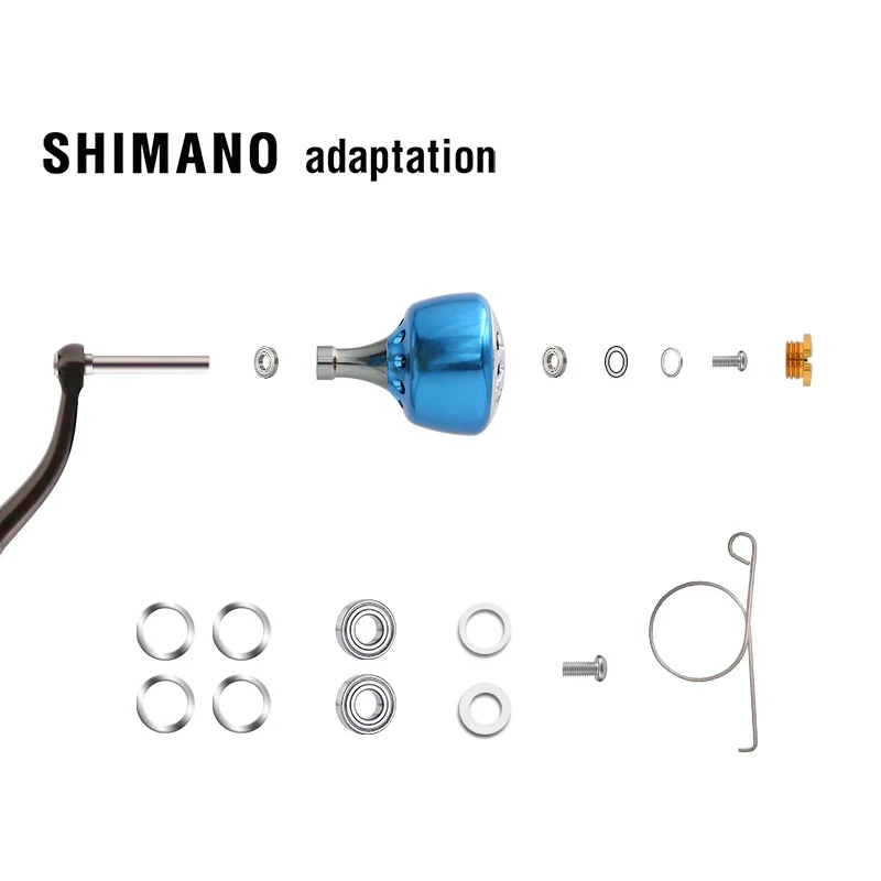 SANLIKE-perilla de mango de carrete de aluminio para Shimano A, mango Daiwa S, carretes giratorios Baitel, accesorios de pesca duros - imagen 4