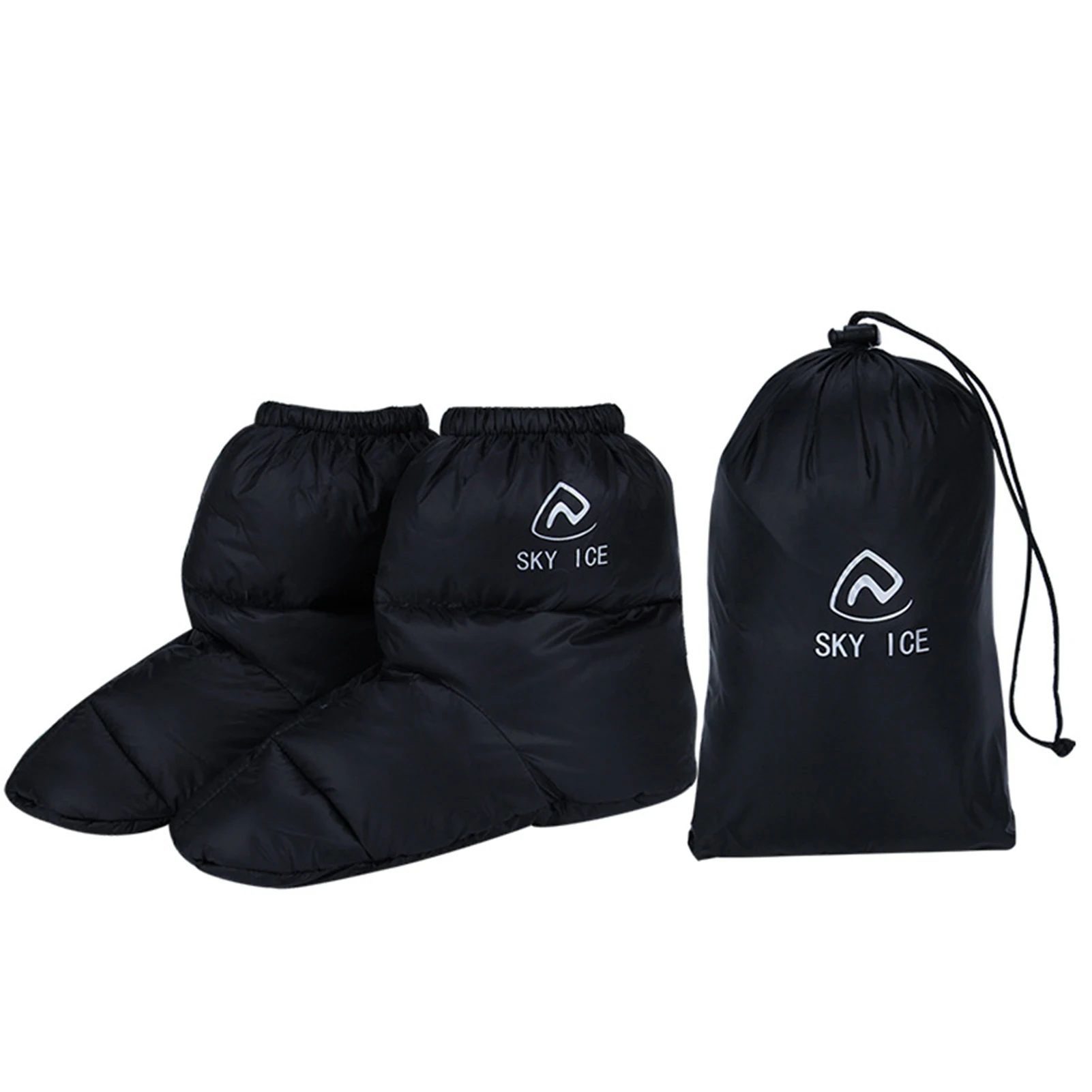 Botines cálidos para invierno, calcetines para tienda de campaña al aire libre, cubiertas cálidas para pies, zapatillas suaves, calzado esponjoso impermeable, calentadores acogedores - imagen 5