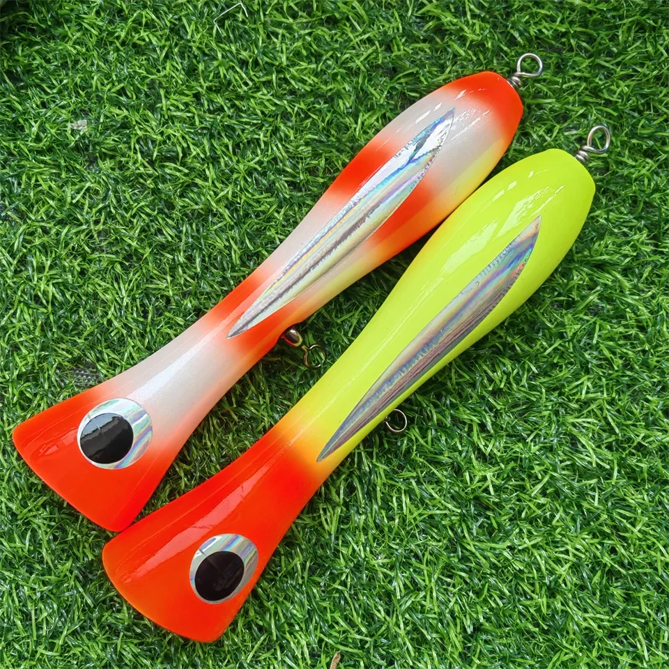 Señuelo Topwater GT MUKUN – Popper de madera para agua salada - imagen 2