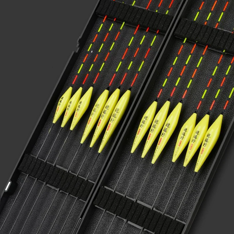 Alarma de mordedura de pescado, Nano flotador de pesca, llamativo, carpa cruciana, flotador luminoso inteligente, río, lago, Arroyo, boya Vertical, gancho - imagen 2