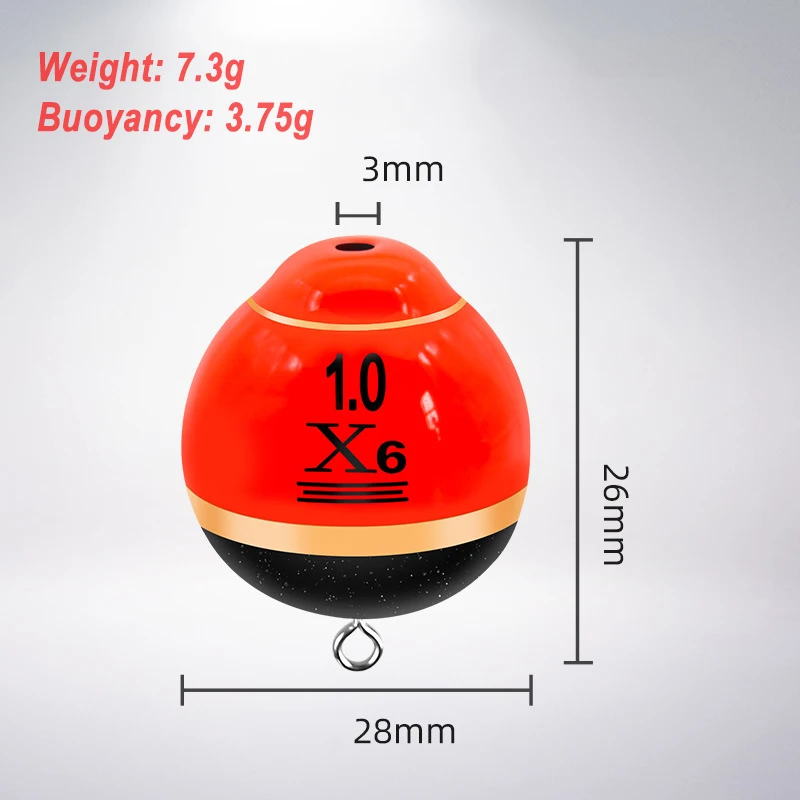 Flotador de pesca Ocean Rock, peso 7,3g, flotabilidad, 3,75g, flotador flotante para pesca en agua dulce y salada - imagen 2