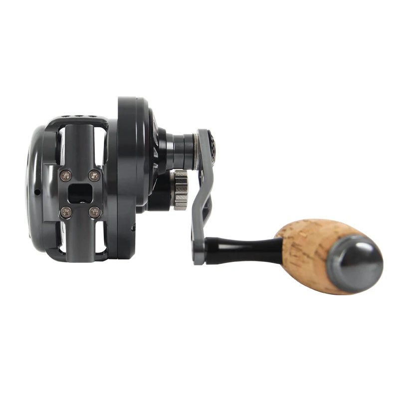 Carrete de pesca de barco de Metal de alta calidad, arrastre máximo de agua salada, 30Kg, 9 + 2Bb, mango de corcho, carrete de pesca de Jigging lento - imagen 3