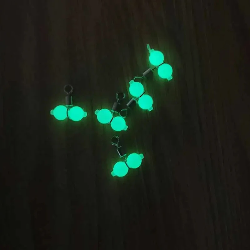 Accesorios de aparejos de pesca PD, pesca en el mar grande, calabaza de acero inoxidable que brilla en la oscuridad, conector Lua de ocho anillos de estilo americano - imagen 5