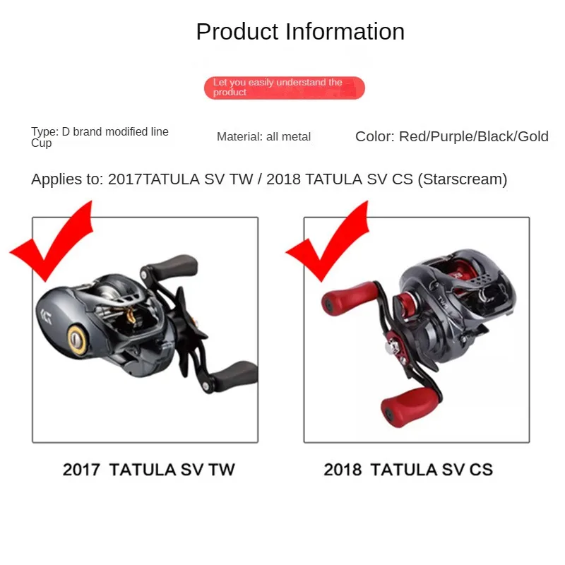 Carretes de pesca de fundición de cebo DIY, carrete de rodamiento de pesca de aluminio, carrete de repuesto para PMAX3/BMAX3/SMAX3, piezas de repuesto - imagen 4